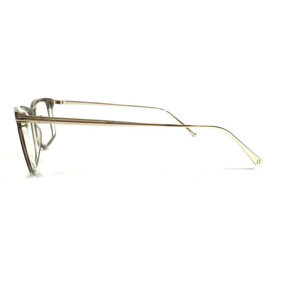 Omega Eyeglasses Frames OM 5014 056 Brown Tortoise Gold Rectangular 58-14-145